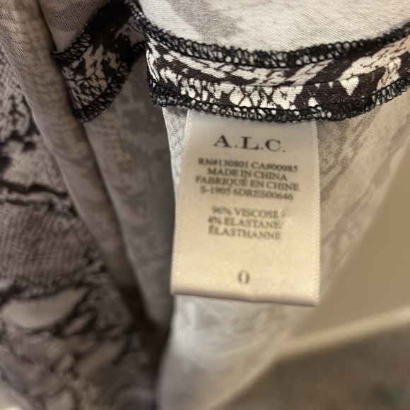 A.L.C. Brown and White Maxi Dress - size 0 - snake skin - cut out - Picture 3 of 7